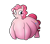 Size: 1024x901 | Tagged: dead source, safe, artist:irateliterate, imported from derpibooru, pinkie pie, fat, female, morbidly obese, obese, piggy pie, pudgy pie, solo