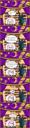 Size: 437x1828 | Tagged: safe, artist:mangameister, imported from derpibooru, queen chrysalis, oc, oc:fluffle puff, comic, hand puppet, pony puppet theater, stage