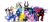 Size: 1600x700 | Tagged: safe, imported from derpibooru, alula, discord, lord tirek, nightmare moon, pluto, princess cadance, princess celestia, princess erroria, princess luna, princess skyla, queen chrysalis, twilight sparkle, oc, oc:fausticorn, oc:niggertron, oc:nyx, oc:tiara ultima, oc:ticket, alicorn, pony, 4chan, alicorn oc, meme, red and black oc, simple background, tiara ultima, transparent background, twilight sparkle (alicorn)