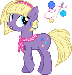 Size: 7000x7339 | Tagged: safe, artist:claritea, imported from derpibooru, oc, oc only, oc:sewing button, earth pony, pony, absurd resolution, bulgaria, clothes, earring, hairband, scarf, simple background, solo, transparent background, vector