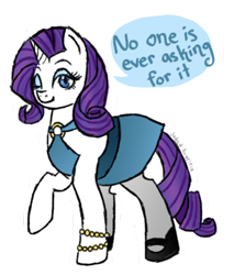 Size: 400x470 | Tagged: safe, artist:jade, imported from derpibooru, rarity, pony, unicorn, clothes, dress, female, feminism, feminist ponies, looking at you, mouthpiece, politics, positive ponies, raised hoof, simple background, solo, subversive kawaii, transparent background