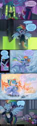 Size: 900x3060 | Tagged: safe, artist:foolyguy, imported from derpibooru, applejack, fili-second, fluttershy, humdrum, masked matter-horn, mistress marevelous, pinkie pie, princess celestia, radiance, rainbow blaze, rainbow dash, rarity, saddle rager, spike, twilight sparkle, zapp, alicorn, pony, power ponies (episode), billboard, butt, comic, crash, crying, cute, dashabetes, featureless crotch, female, filly, mane seven, mane six, mare, never my fault, peekaboo, plot, ponies riding ponies, power ponies, praise the sun, qwerty, rainbow dash riding rainbow blaze, rainbow dumb, riding, twilight sparkle (alicorn)