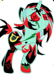 Size: 476x660 | Tagged: safe, imported from derpibooru, lyra heartstrings, 1000 hours in ms paint, female, goth, ms paint, ponymania, quality, solo