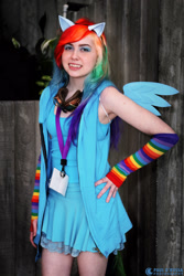 Size: 2000x3000 | Tagged: safe, imported from derpibooru, rainbow dash, human, cosplay, irl, irl human, photo, solo