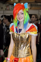 Size: 1365x2048 | Tagged: safe, imported from derpibooru, rainbow dash, human, cosplay, irl, irl human, photo