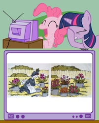 Size: 600x748 | Tagged: safe, imported from derpibooru, pinkie pie, twilight sparkle, amelia bedelia, exploitable meme, meme, obligatory pony, tv meme