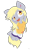 Size: 800x1200 | Tagged: safe, artist:alasou, imported from derpibooru, derpy hooves, anthro, plantigrade anthro, ambiguous facial structure, barefoot, clothes, cute, derpabetes, ear piercing, feet, female, fluffy, happy, jumping, open mouth, piercing, shorts, simple background, smiling, solo, transparent background