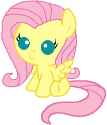 Size: 233x271 | Tagged: safe, artist:bronynel, imported from derpibooru, fluttershy, pony, baby, baby pony, babyshy, base used, cute, female, shyabetes, solo