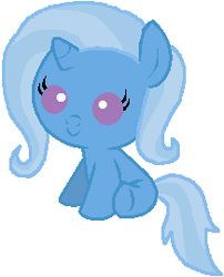 Size: 218x270 | Tagged: safe, artist:bronynel, imported from derpibooru, trixie, pony, baby, baby pony, base used, cute, female, solo