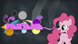 Size: 1920x1080 | Tagged: safe, artist:ahmedooy, artist:shho13, edit, imported from derpibooru, pinkie pie, happy, vector, wallpaper, wallpaper edit