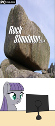 Size: 872x2000 | Tagged: safe, imported from derpibooru, maud pie, computer meme, exploitable meme, meme, rock, rock simulator 2014, steam, that pony sure does love rocks