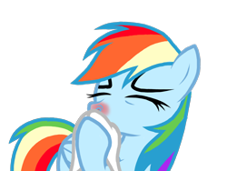 Size: 2048x1536 | Tagged: safe, artist:proponypal, imported from derpibooru, rainbow dash, cold, female, handkerchief, nose blowing, red nosed, sick, solo, tissue