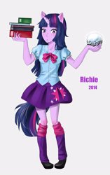 Size: 2141x3401 | Tagged: safe, artist:byverychart, imported from derpibooru, twilight sparkle, equestria girls, female, horned humanization, humanized, ponied up, solo, tailed humanization