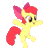 Size: 400x400 | Tagged: safe, artist:bigccv, imported from derpibooru, apple bloom, animated, female, solo