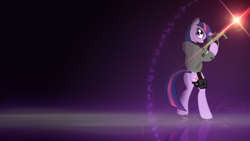 Size: 1920x1080 | Tagged: safe, artist:lugiponi, artist:shadawg, imported from derpibooru, twilight sparkle, ammunition, aug, clothes, female, gun, jacket, lens flare, pouch, reflection, rifle, simple background, soldier, solo, vector, wallpaper, weapon