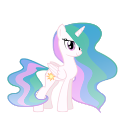 Size: 3000x3000 | Tagged: safe, artist:darthlena, artist:darthzew, imported from derpibooru, princess celestia, alicorn, pony, female, mare, simple background, small, solo, transparent background, vector, young celestia, younger