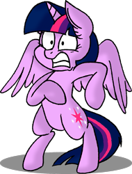 Size: 939x1236 | Tagged: safe, artist:strangiesleepy, imported from derpibooru, twilight sparkle, alicorn, pony, female, mare, scared, solo, twilight sparkle (alicorn)