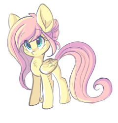 Size: 1280x1334 | Tagged: safe, artist:indiefoxtail, imported from derpibooru, fluttershy, pegasus, pony, askbattyshy, female, solo