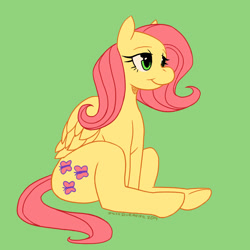 Size: 1024x1024 | Tagged: safe, artist:ssorobo, imported from derpibooru, fluttershy, :t, female, solo