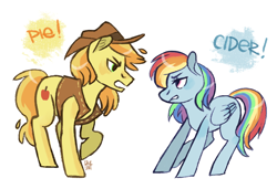 Size: 700x480 | Tagged: safe, artist:stockingstealer, imported from derpibooru, braeburn, rainbow dash