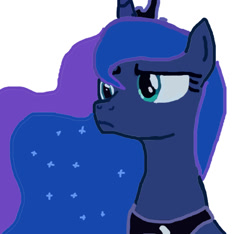 Size: 800x750 | Tagged: safe, artist:jbond, imported from derpibooru, princess luna, alicorn, pony, bust, female, mare, portrait, simple background, solo, white background