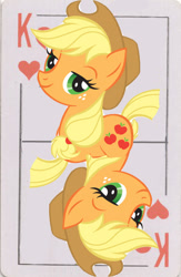 Size: 328x502 | Tagged: safe, artist:jbond, deleted from derpibooru, imported from derpibooru, applejack, game cards, russian, solo