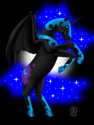 Size: 1260x1680 | Tagged: safe, artist:anscathmarcach, imported from derpibooru, nightmare moon, female, realistic, solo