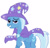 Size: 575x552 | Tagged: safe, artist:jbond, imported from derpibooru, trixie, pony, unicorn, female, mare, raised hoof, simple background, smiling, smirk, solo, white background