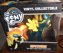 Size: 1193x1011 | Tagged: safe, imported from derpibooru, spitfire, female, funko, glitter, irl, photo, toy