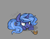 Size: 602x465 | Tagged: safe, artist:jankrys00, imported from derpibooru, princess luna, alicorn, hengstwolf, mouse, pony, lunadoodle, behaving like a cat, cute, cute little fangs, eyes on the prize, fangs, female, filly, fluffy, glare, gray background, messy mane, prone, simple background, smiling, smirk, solo, unshorn fetlocks, wereluna, werewoona, woona