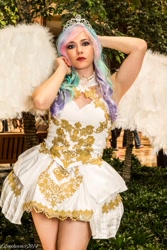 Size: 625x938 | Tagged: safe, artist:hollygloha, imported from derpibooru, princess celestia, human, cosplay, irl, irl human, photo, solo