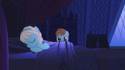 Size: 1920x1080 | Tagged: safe, artist:assiel, imported from derpibooru, anna, duo, elsa, frozen (movie), ponified