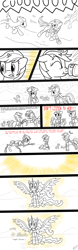 Size: 1000x3208 | Tagged: safe, artist:brisineo, imported from derpibooru, oc, oc:blackjack, oc:p-21, oc:rampage, alicorn, cyborg, pony, fallout equestria, fallout equestria: project horizons, alicorn oc, comic, crossover, general grievous, star wars