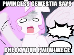 Size: 995x744 | Tagged: safe, imported from derpibooru, princess celestia, adventure in the comments, angry, cewestia, check your privilege, feminism, filly, jontron thread, mouthpiece, op is a duck, op is trying to start shit, satire, social justice