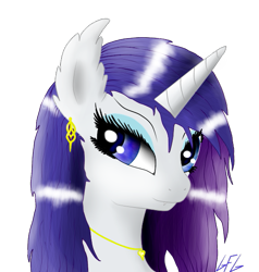 Size: 563x591 | Tagged: safe, artist:goforgold, imported from derpibooru, rarity, pony, unicorn, vampire, female, portrait, solo, wet, wet mane, wet mane rarity