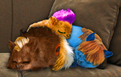 Size: 1212x769 | Tagged: safe, imported from derpibooru, scootaloo, fluffy pony, fluff pile, photo manipulation, realistic, scootafluff, sleeping