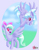 Size: 773x1000 | Tagged: safe, artist:clouddg, imported from derpibooru, cloudchaser, flitter, pegasus, pony, abstract background, bow, colored pupils, duo, ear fluff, flying, full body, hair bow, happy, looking at each other, looking at someone, raised hoof, smiling, smiling at each other, spread wings, unshorn fetlocks, wings