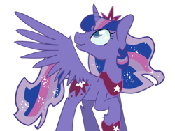 Size: 1280x960 | Tagged: safe, artist:rivalcat, imported from derpibooru, oc, oc only, oc:princess selene, alicorn, pony, alicorn oc, magical lesbian spawn, offspring, parent:princess luna, parent:twilight sparkle, parents:twiluna, solo