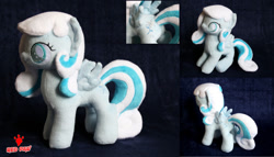 Size: 1024x586 | Tagged: safe, artist:lavim, imported from derpibooru, oc, oc only, oc:snowdrop, irl, photo, plushie, solo