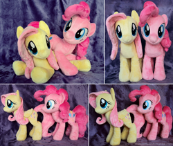 Size: 972x822 | Tagged: safe, artist:buttercupbabyppg, imported from derpibooru, fluttershy, pinkie pie, cute, irl, photo, plushie