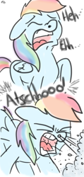 Size: 912x1920 | Tagged: safe, artist:rainysunshine, imported from derpibooru, rainbow dash, pegasus, pony, comic, female, fetish, mare, mucus, nostrils, pre sneeze, sneeze cloud, sneeze spray, sneezing, sneezing fetish, snot, solo, trace