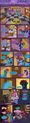 Size: 2496x10200 | Tagged: safe, artist:seventozen, imported from derpibooru, pinkie pie, rainbow dash, twilight sparkle, pegasus, pony, unicorn, comic:rocket to insanity, fanfic:rocket to insanity, comic, fanfic, fanfic art, female, hospital, mare