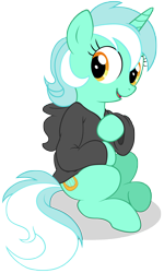 Size: 5000x8324 | Tagged: safe, artist:fimvisible, artist:stepandy, imported from derpibooru, lyra heartstrings, pony, unicorn, fanfic:background pony, absurd resolution, clothes, female, hoodie, simple background, solo, transparent background, vector