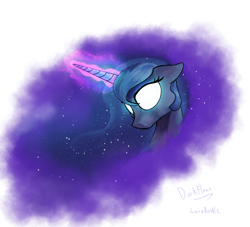 Size: 1280x1164 | Tagged: safe, artist:darkflame75, imported from derpibooru, princess luna, lunadoodle, female, glowing eyes, magic, solo