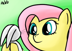 Size: 469x330 | Tagged: safe, artist:mang, imported from derpibooru, angel bunny, fluttershy