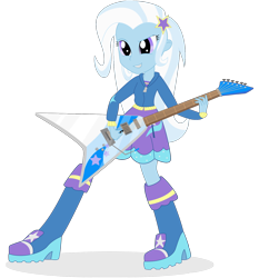 Size: 1400x1500 | Tagged: safe, artist:algoorthviking, imported from derpibooru, trixie, equestria girls, rainbow rocks, female, guitar, solo