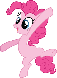 Size: 5102x6958 | Tagged: safe, artist:quanno3, imported from derpibooru, pinkie pie, over a barrel, absurd resolution, female, simple background, solo, transparent background, vector