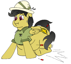 Size: 2094x1886 | Tagged: safe, artist:fatponysketches, imported from derpibooru, daring do, pegasus, pony, arrow, belly, daring dollop, dart, fat, female, hat, literal butthurt, morbidly obese, obese, pain, sequence, simple background, solo, sweat, swelling, transparent background, weight gain