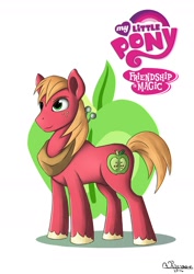 Size: 1240x1754 | Tagged: safe, artist:thebrstory, imported from derpibooru, big macintosh, earth pony, pony, male, solo, stallion