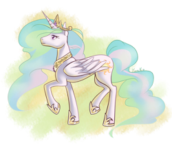 Size: 950x800 | Tagged: safe, artist:moenkin, imported from derpibooru, princess celestia, pony, female, horseshoes, mare, simple background, solo, transparent background